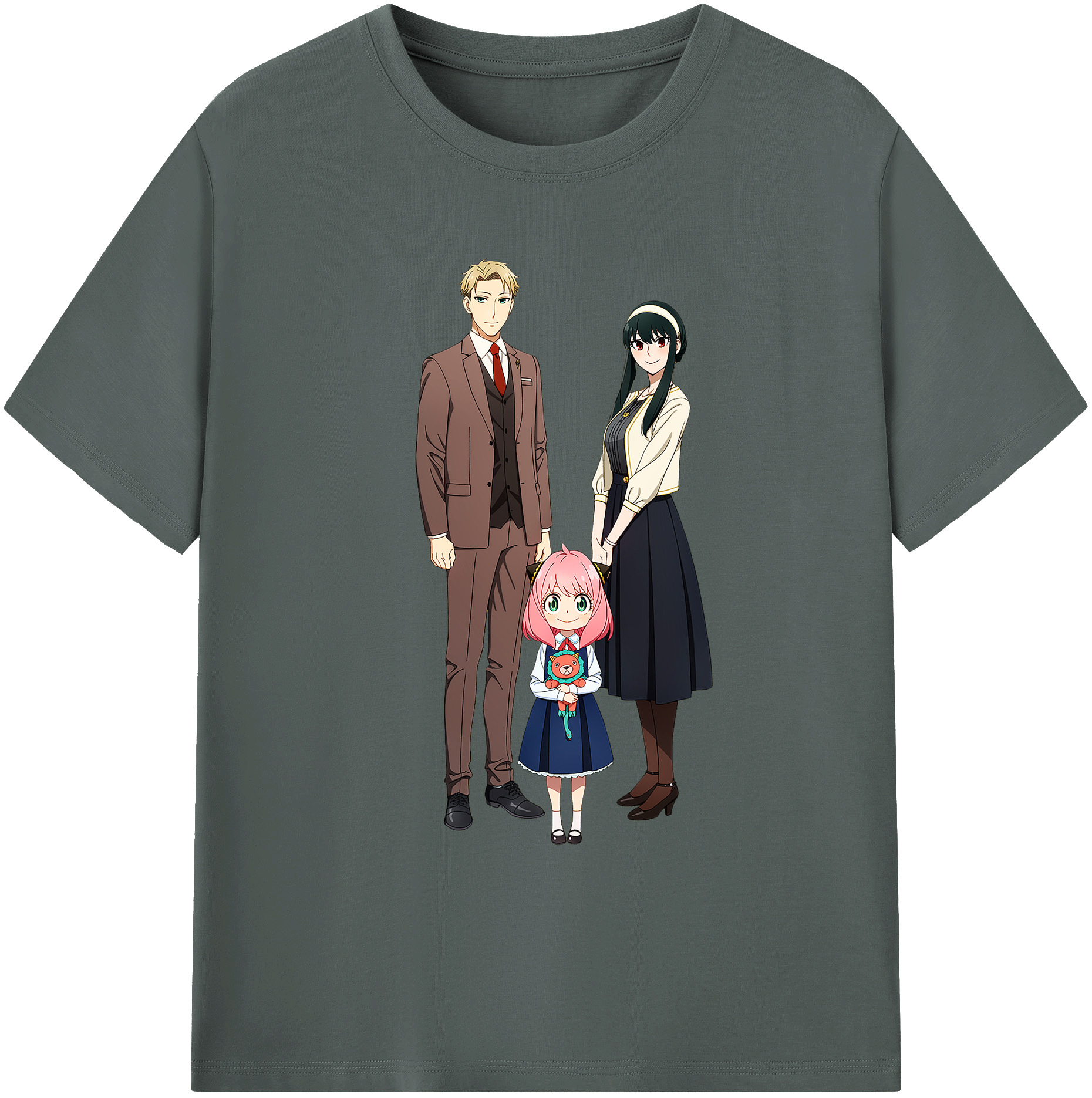 （画像用） SPY×FAMILY间谍家家酒 綿100％ メンズ半袖Tシャツ｜肌触りやわらか＆通気性